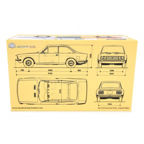 Seat 124 Sport Coupé 1969 1/18 Yellow