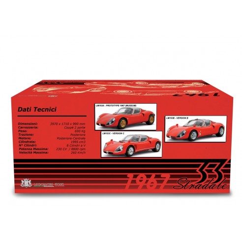 Alfa Romeo 33 Coupè Stradale 1967 Prototype B Version 1:18