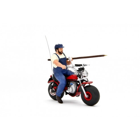 Bud Spencer Motozodiaco Tuareg 223-2 & Terence Hill Moto Ossa AE73 1:18