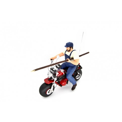 Bud Spencer Motozodiaco Tuareg 223-2 & Terence Hill Moto Ossa AE73 1:18