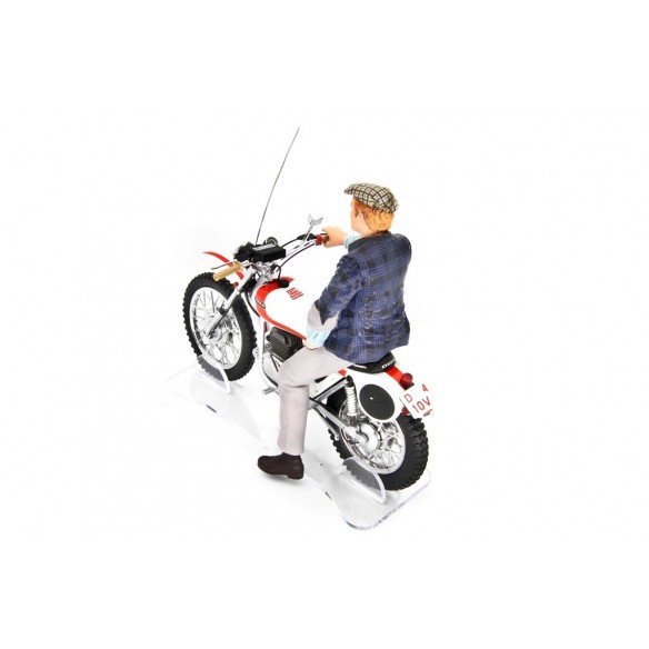 Bud Spencer Motozodiaco Tuareg 223-2 & Terence Hill Moto Ossa AE73 1:18