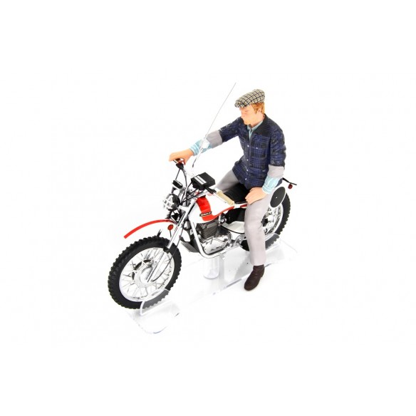 Bud Spencer Motozodiaco Tuareg 223-2 & Terence Hill Moto Ossa AE73 1:18