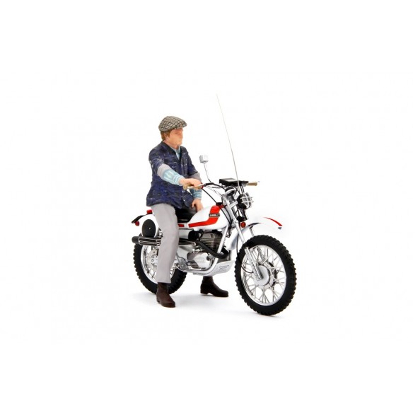 Bud Spencer Motozodiaco Tuareg 223-2 & Terence Hill Moto Ossa AE73 1:18