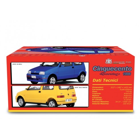 Fiat Cinquecento Sporting 1996 Model car 1:18 Laudoracing