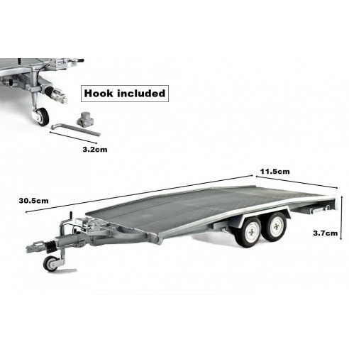 Trailer Car Transport Model Ellebi scale 1/18