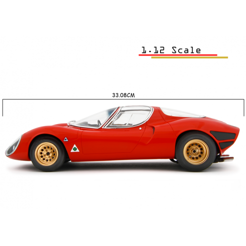 Alfa Romeo 33 Stradale AUTOａｒｔ1/18 Alfa Romeo 33 Coupè Stradale 1967 Museum Version 1:12 Model car 1