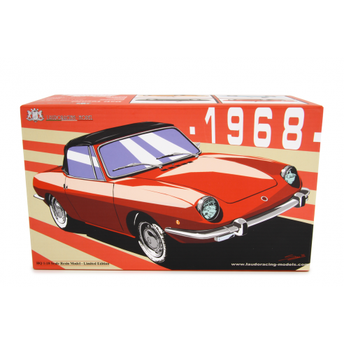 Fiat 850 Sport Spider 1968 Model car 1:18 Laudoracing