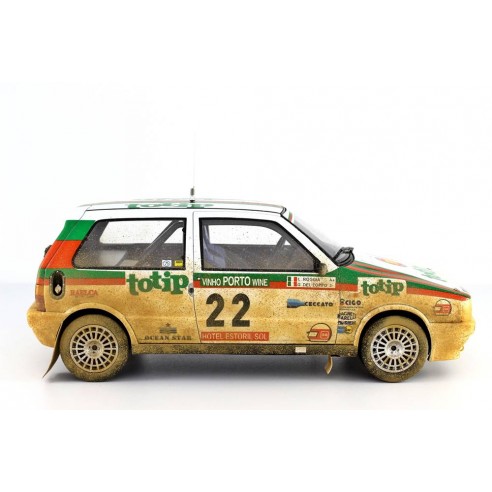 Fiat Uno Turbo i.e. 1:18 Rally Portugal 1986 n°22 G.Del Zoppo-L.Roggia LM101										
