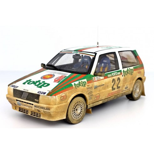Fiat Uno Turbo i.e. 1:18 Rally Portugal 1986 n°22 G.Del Zoppo-L.Roggia LM101										
