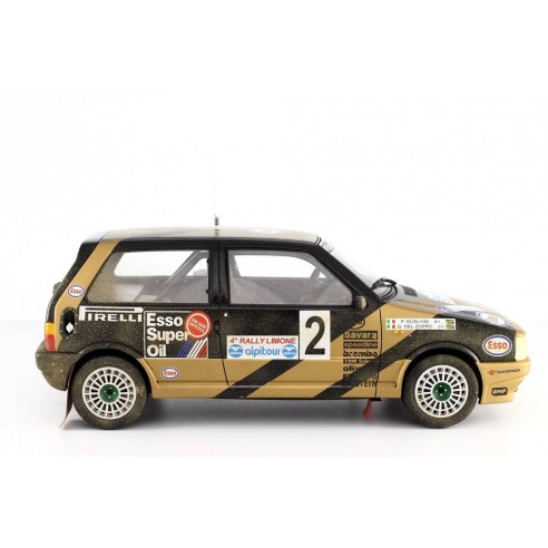 Fiat Uno Turbo i.e. 1/18 Grifone  Rally Limone 1987 N°2 G.Del Zoppo-P.Scalvini LM102FA