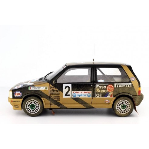 Fiat Uno Turbo i.e. 1/18 Grifone  Rally Limone 1987 N°2 G.Del Zoppo-P.Scalvini LM102FA