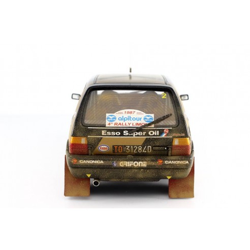 Fiat Uno Turbo i.e. 1/18 Grifone  Rally Limone 1987 N°2 G.Del Zoppo-P.Scalvini LM102FA