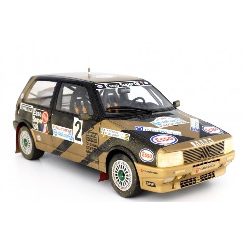 Fiat Uno Turbo i.e. 1/18 Grifone  Rally Limone 1987 N°2 G.Del Zoppo-P.Scalvini LM102FA