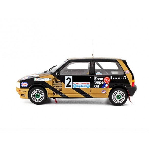 Fiat Uno Turbo i.e. 1/18 Grifone  Rally Limone 1987 N°2 G.Del Zoppo-P.Scalvini LM102