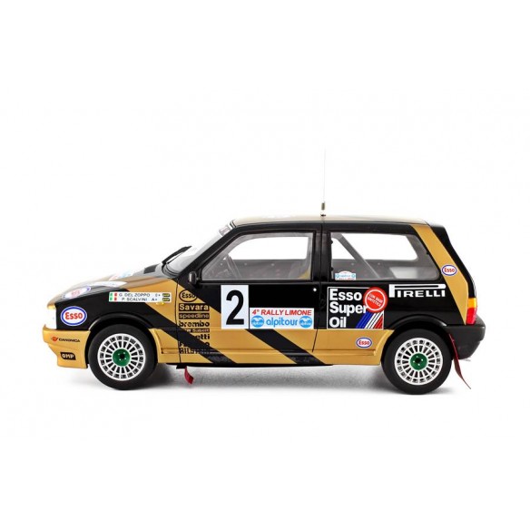 Fiat Uno Turbo i.e. 1/18 Grifone  Rally Limone 1987 N°2 G.Del Zoppo-P.Scalvini LM102
