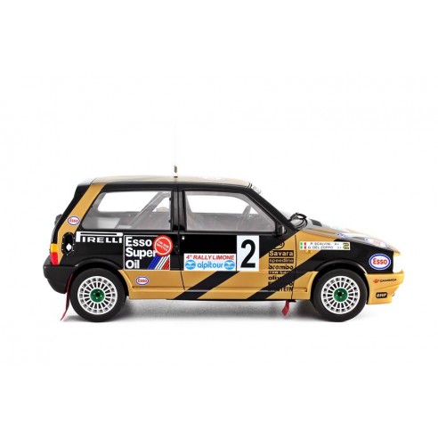 Fiat Uno Turbo i.e. 1/18 Grifone  Rally Limone 1987 N°2 G.Del Zoppo-P.Scalvini LM102
