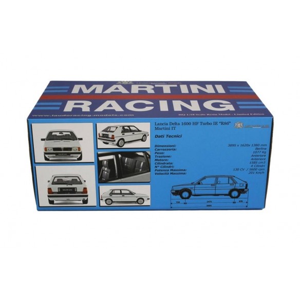 Lancia Delta 1600 HF Turbo ie "R86" Martini IT (3° serie) - 1986 