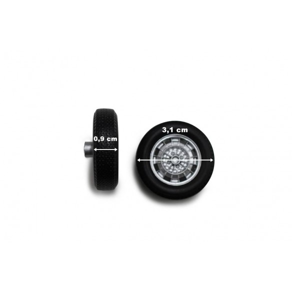 Set ruote Abarth 9mm - 13mm