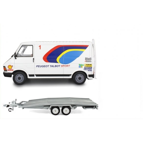 Set Anhänger Ellebi - rampe - Citroen C35 2° serie Assistenza Lancia - 1986