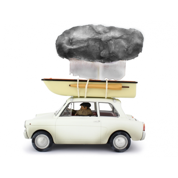 Autobianchi La Bianchina Di Fantozzi + Boot 1:18