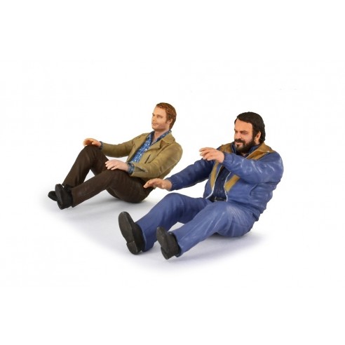 Set Bud Spencer + Terence Hill & 2 Puma Dune Buggy 1972  1:18