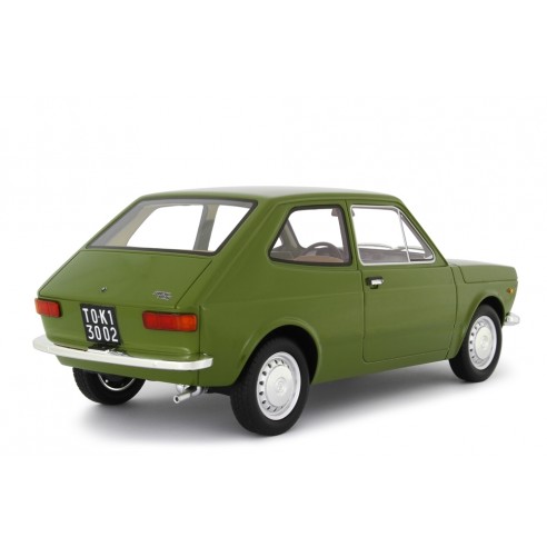 Fiat 127 1° Serie car model 1/18 green - Laudoracing Models