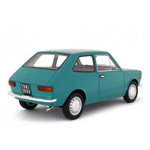 Fiat 127 1° Serie car model 1/18 blue - Laudoracing Models