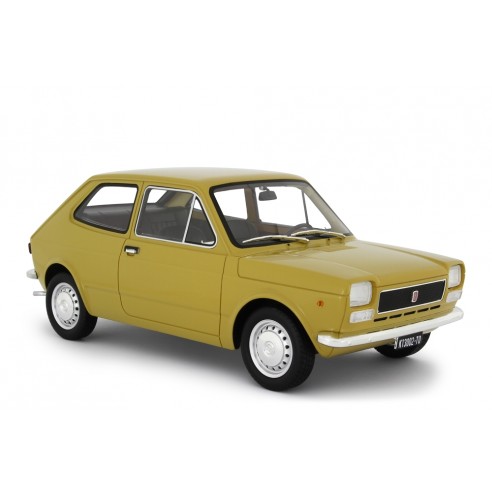 Fiat 127 1° Serie car model 1/18 yellow - Laudoracing Models